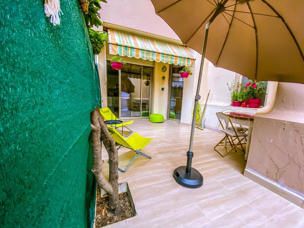 50M Plage / 200M Hippodrome 2 Pieces Jardin Garage Cagnes-sur-Mer Zewnętrze zdjęcie